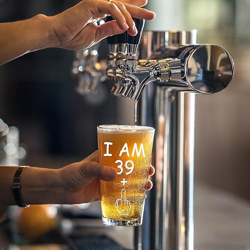 JUSTOTRY Cadeaux pour 40e anniversaire hommes et femmes, verre d'anniversaire de 40 oz avec 39 + 1 pour décoration 40e anniversaire amis | homme | femme | papa | maman et cadeaux Happy Birthday - Nail Gallerys