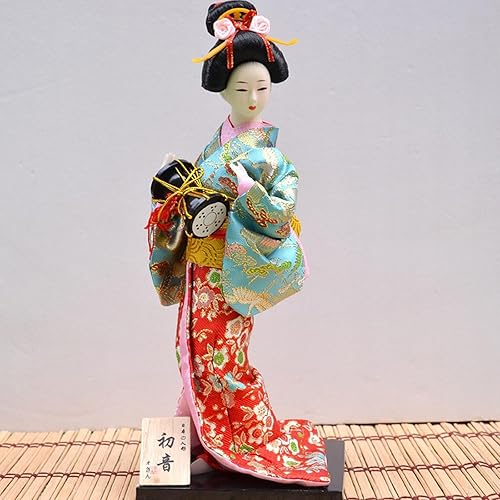 Ldbuejiaja Kimono geisha japonais fait main 30 cm Figurine mettant en valeur la culture traditionnelle, idéale pour les collectionneurs de décoration d'intérieur - Nail Gallerys