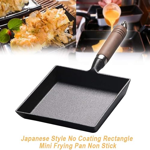 GeKLok Tamagoyaki Poêle à omelette japonaise rectangulaire anti-adhésive en fonte durable - Nail Gallerys