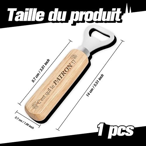C'est Qui Le Patron Decapsuleur Bois Cadeau Drole Homme Cadeau Rigolo Homme Ouvre Bouteille Drole Portable Tire Bouchon Bois Decapsuleur Mural Biere Décapsuleur Biere Décapsuleur En Bois Cadeaux - Nail Gallerys