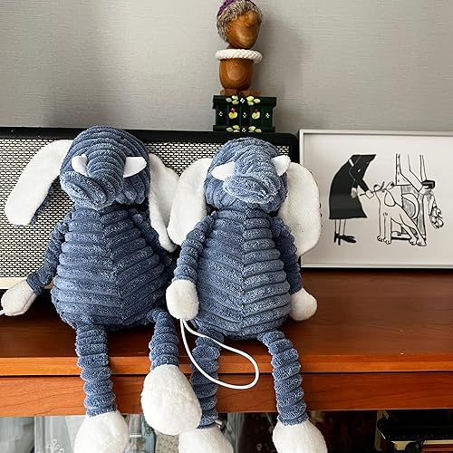 ED-Lumos Dormitotio Lot de 2 embrasses de rideaux pour enfants avec boucles et cordon Motif éléphant Bleu - Nail Gallerys