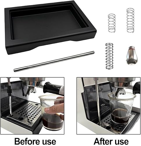 Feeshoppher Lows Drips Plateaux d'égouttement à profil bas pour Gaggia Classic Pro avec ressorts OPV à 6, 9, 12 bars avec embout vapeur à trou unique (C) - Nail Gallerys