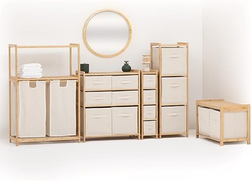 5Five Etagère Double 6 tiroirs Tidy Box Blanc - Nail Gallerys