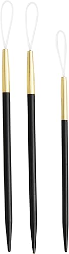 Lantern Moon Ebony Wood Finishing Needles-Size 1/2.25mm, 2/2.75mm, 3/3.25mm - Nail Gallerys