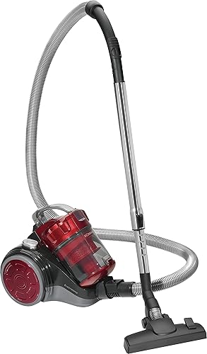 Bomann Aspirateur Sans Sac Puissant et Silencieux - Eco-Cyclon Traineau - 700 Watts - Rouge/Gris - Nail Gallerys