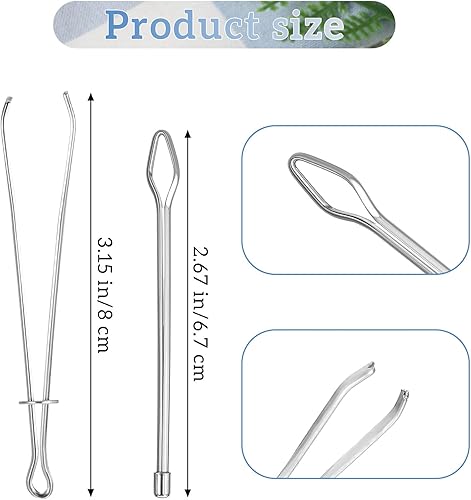 Dimeho Lot de 10 enfile-fils en métal pour cordon de serrage - Facile à tirer - Insert rapide pour remplacer les accessoires de couture - Nail Gallerys