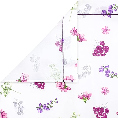 Linnea Drap Plat 280x310 cm 100% Coton Pretty Blanc - Nail Gallerys