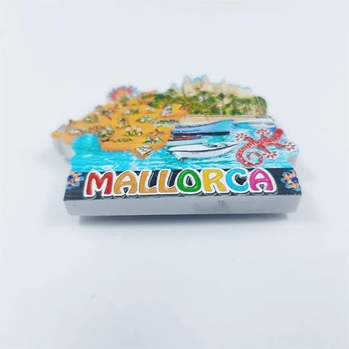 Wedare Magnet Souvenir 3D Majorque Espagne Réfrigérateur Réfrigérateur Touriste Souvenirs À La Main Magnétique Autocollants À La Maison Cuisine Décoration Voyage Cadeau - Nail Gallerys