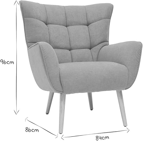 Miliboo Fauteuil scandinave en Tissu Effet Velours Jaune Moutarde et Bois Clair Avery - Nail Gallerys