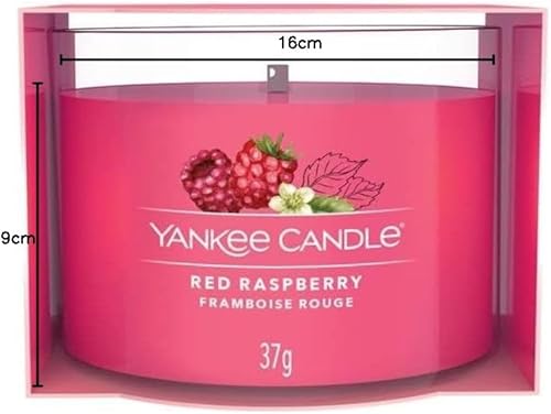 Yankee Candle Bougie votive garnie de framboise rouge - Nail Gallerys