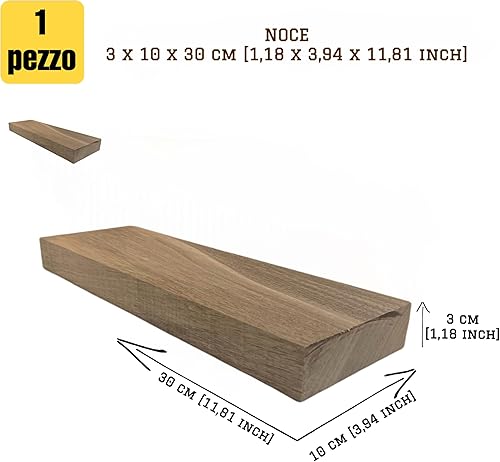 ARMLAZER Bâton de Noyer, raboté sur quatre côtés Bâton en Bois de Noyer, blanc en bois foncé pour le produit de bricolage - Nail Gallerys
