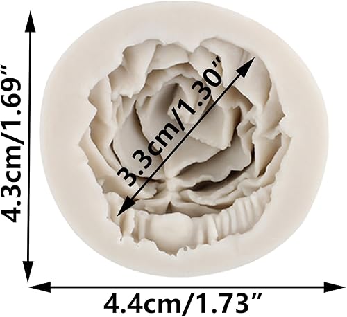 MINFEIDMS Bloom Moules en silicone 3D en forme de rose pour décoration de gâteaux, bonbons, chocolat, pâte à sucre, savon, bougie, argile polymère - Nail Gallerys