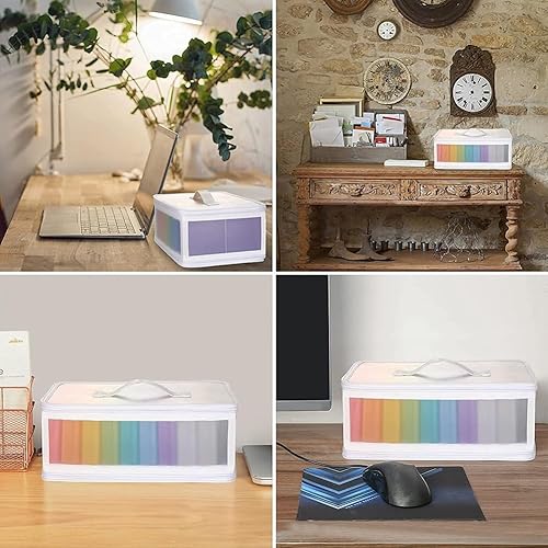 ANNJUC Boîtes de rangement pour photos de 10 x 15 cm avec poignée, 10 compartiments intérieurs en plastique pour photos, scrapbooking - Nail Gallerys