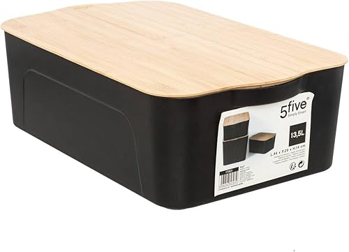 Five - Boite de Rangement avec Couvercle en Bambou 13,5 L - Nail Gallerys