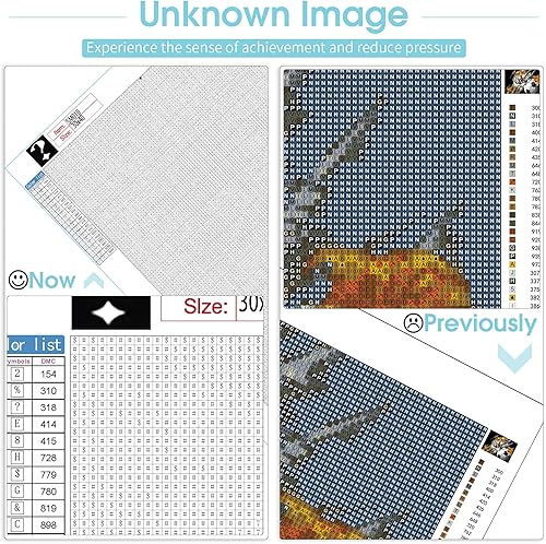 Pavemlo Diamond Painting Mystère Paysages, DIY 5D Peinture avec Diamants Arts Mystérieux Plein Perceuse Strass Point De Croix Arts Artisanat Toile pour La Maison Décoration Murale 30x40/35x35cm - Nail Gallerys