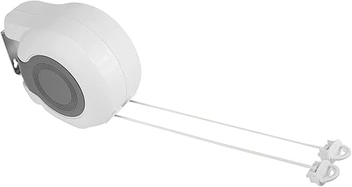 Greensen Corde a Linge Retractable Etendoir Linge Extensible Exterieur, Etendoir Linge Séchoir à Linge Rétractable à Fixation Murale Double pour Intérieur et Extérieur 26 m (2 x 13 m) - Nail Gallerys