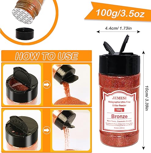 JEMESI Poudre à paillettes rose - 140 g - 0,2 mm - Poudre pailletée ultra fine pour résine époxy, bricolage, peinture tumbler - Fabrication de bougies - Paillettes cosmétiques, poudre à ongles - Nail Gallerys