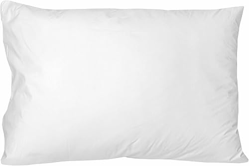 Protège Oreiller Charlotte en Percale de Coton + Fermeture, 45cm x 70cm Taille - Nail Gallerys