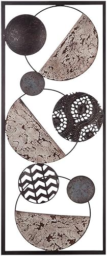 Atmosphera - Déco Murale Ethnic - métal - Noir 25x61 cm - Nail Gallerys