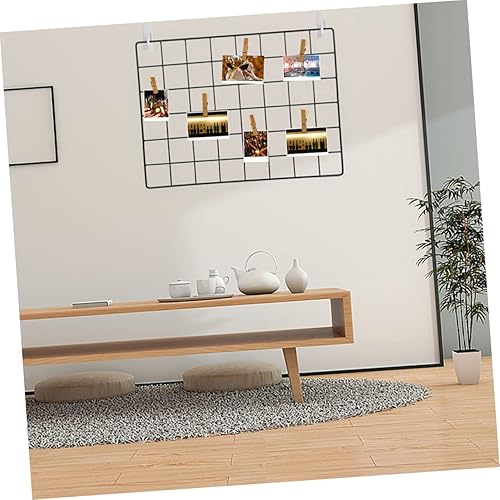 BESPORTBLE Lot de 2 plaques mémo en métal - En fil métallique - Organiseur mural - Présentoir photo - Support mural - Décoration murale - Fer - Montage mural - Nail Gallerys