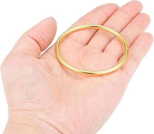 sourcing map 2Pcs Anneau O Boucle 45mm Doré pour Sac matériel Artisanat Bricolage - Nail Gallerys