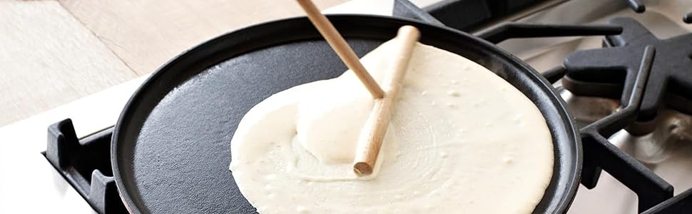 Silk Route Spice Company Poêle à crêpes en fonte