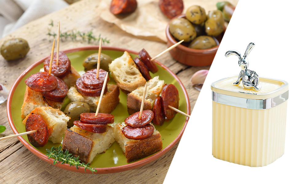 Porte Coton Tige en Plastique