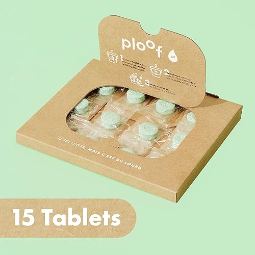 Ajax Ploof - Produit Ménager Sol, Tablettes Nettoyantes Effervescentes pour Tous Types de Sol, 15 Tablettes, Muguet - Nail Gallerys