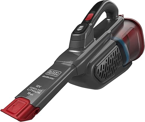 BLACK+DECKER BHHV315J-QW Aspirateur à Main sans Fil - 20 Airwatts - 12 V - 1, 5 Ah - Capacité du Bol: 700 ML - Chargeur par Prise Jack - Prolongateur Intégré - Nail Gallerys