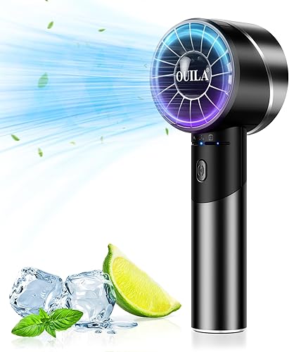 OUILA Ventilateur Portable USB Mini Ventilateur Haute Vitesse Rechargeable à 4 Vitesses,Ventilateur USB Silencieux 120g Ventilateur de poche Pour Le Bureau, La Maison, Le Camping En Plein Air, La Rand - Nail Gallerys