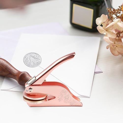 Embosseur à papier, en métal, pour livres, cartes de visite, papier, tampon de gaufrage manuel pour journal - Nail Gallerys