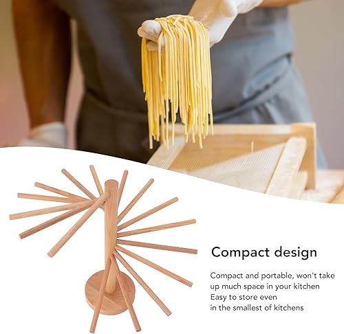 Topyond Support De Séchage De Pâtes Pliable Support De Suspension De Nouilles 18 Barres Support De Spaghetti en Bois Séchoir Pâtes Nouilles Support De Fabrication pour la Cuisine à Domicile - Nail Gallerys