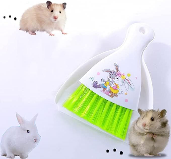 Mini Pelle à poussière et Balai, Nettoyeur de Cage pour Petits Animaux, Reptiles, Lapins, cochons d'Inde, hérissons, Hamsters et Autres Petits Animaux, Outil de Nettoyage - Nail Gallerys