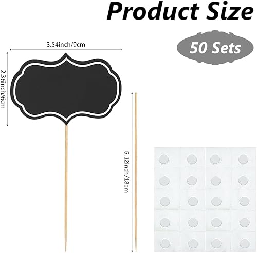 CREATCABIN 50 marqueur Fromage Planches Charcuterie Accessoires Étiquettes Alimentaires Étiquettes Buffet Drapeaux Cure Dents Vierges Panneaux D'Apéritif Marron Décorations Cupcakes pour Fête 9x6cm - Nail Gallerys