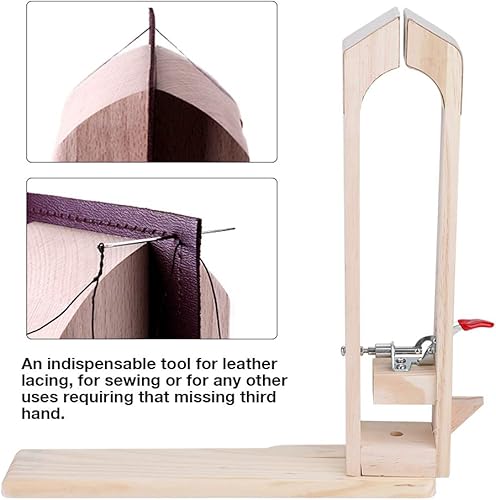 Outil de Pince en Cuir, Pince de retenue en Cuir de hêtre Outils en Bois pour Bricolage Couture Couture laçage traitements Artisanat Bois Cuir Pince en Cuir Outil - Nail Gallerys