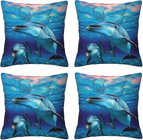 AUBKFELD Lot de 4 housses de coussin imprimées de paresseux mignons sur des citrons jaunes (40 x 40 cm) - Taies d'oreiller décoratives pour la maison - Fermeture éclair dissimulée - Nail Gallerys