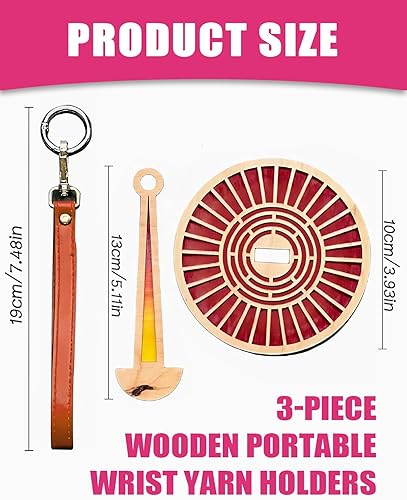 KGDUYC Porte-Fil de Poignet, yarn holder,Rotation à 360° Porte Fil Bobine Poignet Portable, Support de Boule de Fil pour Tricoter, Empêche emmêlement du Fil, Cadeaux pour Amateurs de Artisanat - Nail Gallerys