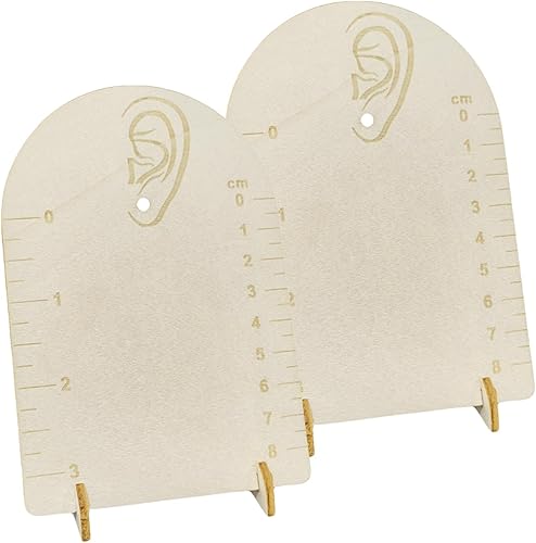 Présentoir de mesure de boucles d'oreilles en bois avec mesure, organisateur de bijoux en forme d'arche pour boucles d'oreilles - Nail Gallerys