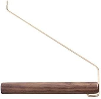 anaan Coordinate Design Porte Manteau Murale en Bois Penderie à vêtement Patère Crochet muraux Tringle à vêtements Laiton Décoratif moderne 22cm (Hêtre) - Nail Gallerys