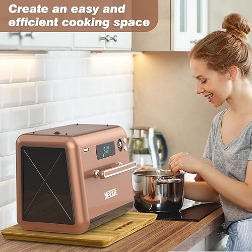 Kssiaz Coulissant pour Machine de Cuisine, Plateau Coulissant pour Appareils de Cuisine Rotation à 360 Degrés, Support Electromenager Cuisine pour Cafetière, Friteuse, Machine à Pain - 7,5'W x 14,5'D - Nail Gallerys