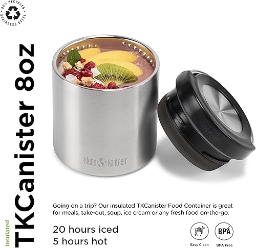 Klean Kanteen TkCanister Bocal alimentaire isotherme, 1 pièce (237 ml) - Nail Gallerys