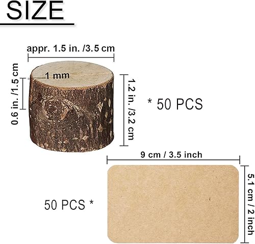 50 pièces Support carte table Rustique, Rustique Porte Menu en Bois, Stands Numéro Table Bois, Porte Nom Table Bois, Bois Naturel Support Photo Carte, Pour Les Fêtes, Mariages, Bureau, Maison - Nail Gallerys