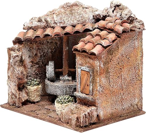 Holyart Moulin à Huile décor pour crèche 10 cm - Nail Gallerys