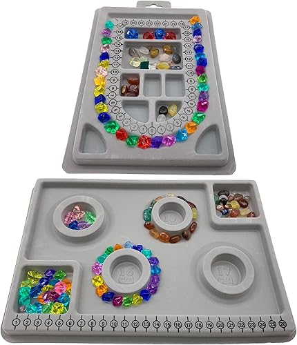 DHER Perle Design Board Plateau Design DIY Craft Tool Bracelet Design Board Planche de conception de collier/bracelet à faire soi-même, outil de conception de perles planche de conception de perles - Nail Gallerys