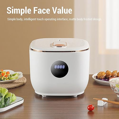 Mini Cuiseur à Riz, 3L Cuideur de Riz Numérique 3L Multi-cuisinière avec 5 Modes de Cuisson, Revêtement en Céramique Non Cuiseur de Riz Compact pour la Maison (Prise UE) - Nail Gallerys