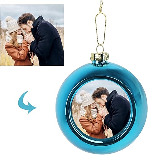 Boule de Noël Personnalisée Boule en Plastique Personnalisable avec Votre Propre Photo Image Boule de Noël 6cm Boule Incassable Suspendue pour Sapin Décoration Noël Cadeau Noël - Nail Gallerys