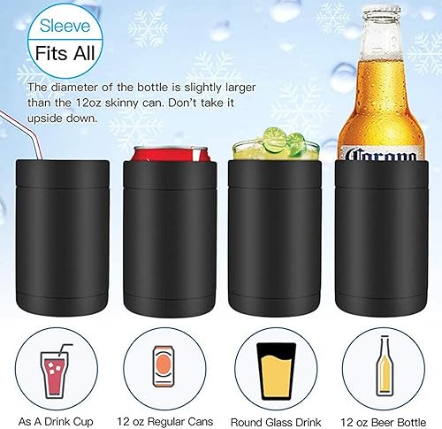 Isulater Can Plus refroidisse, 12 oz de Refroidisseur, bière en Acier Inoxydable à Double paroi, couvertures Portables pour Le Soda, Le Coke, Le jus et Plus - Nail Gallerys