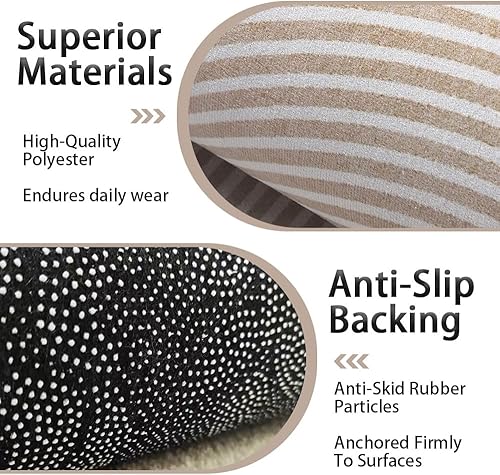 Highdi Tapis Chaise de Bureau, Semi-Circulaire Tapis Chaise Gaming Antidérapant Facile à Nettoyer, Protection de Sols Durs, Bois de Sol, Carrelage pour Bureau (Lin,100x120cm) - Nail Gallerys