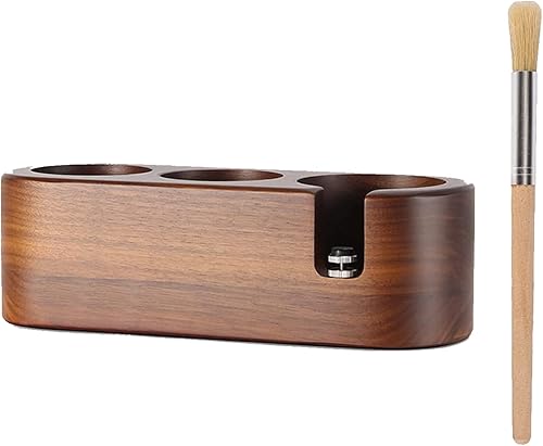 mumisuto Tamper Station Espresso 51-54mm, Station de Bourrage pour Barista, Support de Bourrage de Café Réglable en Bois, Espresso Tamper Station pour le Stockage des Accessoires de Café - Nail Gallerys