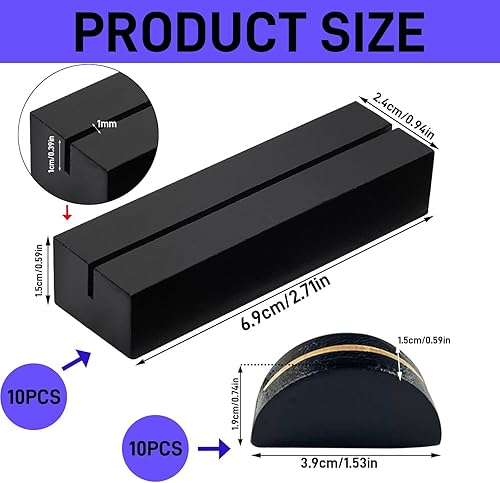 WDZGX Porte Menu Menu Mariage 20pcs Support en Bois pour Mariage Restaurants Banquets et Fêtes - Nail Gallerys